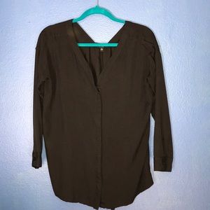 Black button down shirt